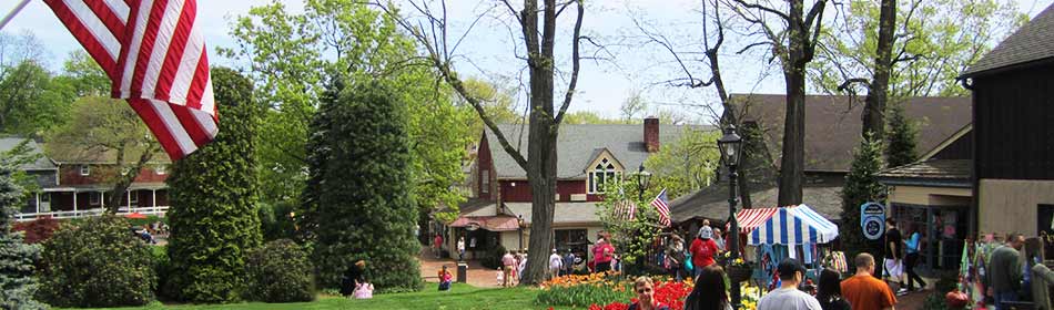 Peddler's Village is a 42-acre, outdoor shopping mall featuring 65 retail shops and merchants, 3 restaurants, a 71 room hotel and a Family Entertainment Center. in the Abington, Montgomery County PA area