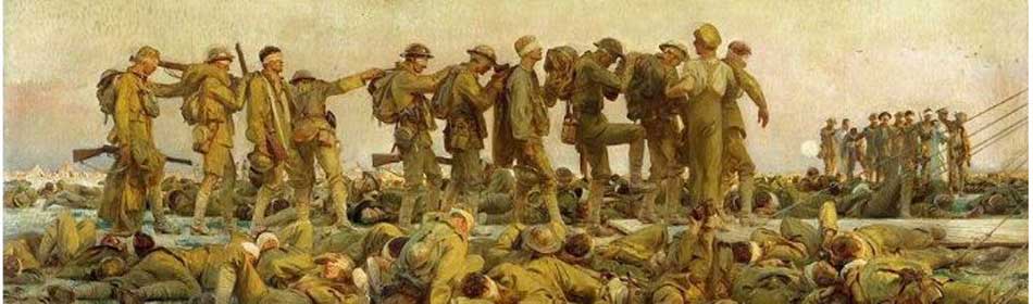 John Singer Sargent - Gassed, 1918 - Oil on canvas - (on display at Imperial War Museum, London, UK) in the Abington, Montgomery County PA area